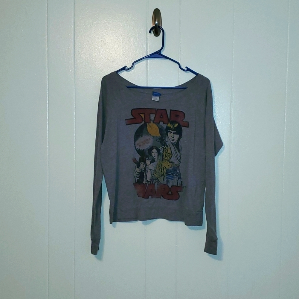 Star Wars Grey large long sleeve shirt